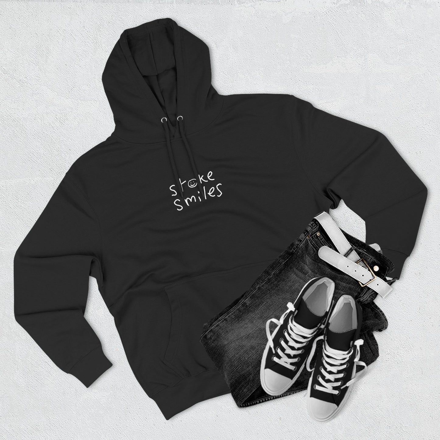 stoke smiles hoodie
