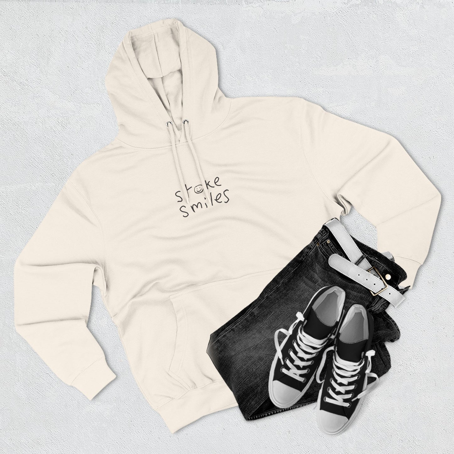 stoke smiles hoodie