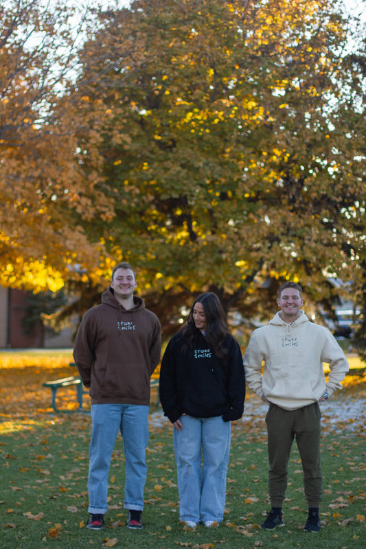 stoke smiles hoodie