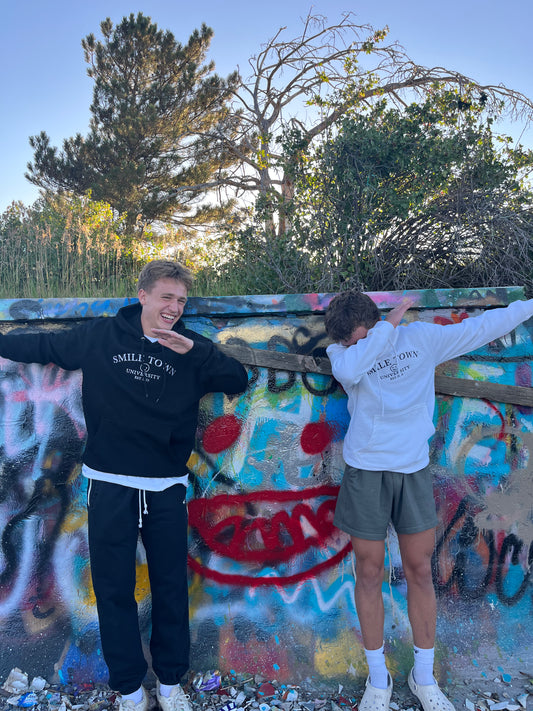 Embroidered Smile Town Sweatshirt